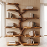Wildgrove Live Edge Solid Wood Tree Bookshelf Brown - Timberustic Tree Bookshelf