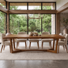 Aeladell Irregular Edge Handcrafted Dining Table Brown - Timberustic Dining Table