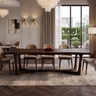 Aeladell Irregular Edge Handcrafted Dining Table Dark Walnut - Timberustic Dining Table