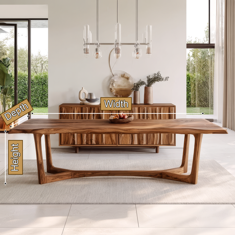 Aeladell Irregular Edge Handcrafted Dining Table - Timberustic Dining Table