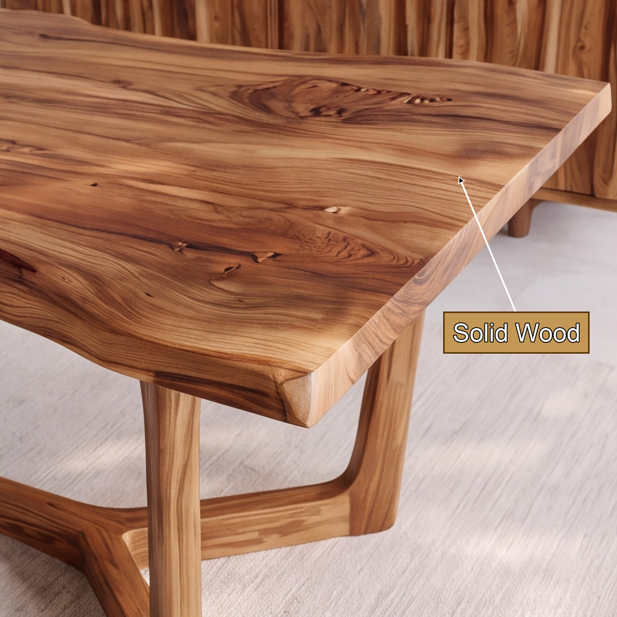 Aeladell Irregular Edge Handcrafted Dining Table - Timberustic Dining Table