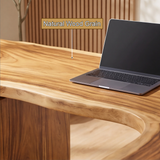Aelarell Curved Return Handcrafted Desk With Drawers - Timberustic Desk With Drawers