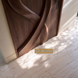Aelawyn Twisting Ribbon Sculpted Handcrafted Door by Timberustic — solid wood detail