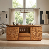 Aelewyn Relief-Front Wine Cabinet by Timberustic — product detail view 6