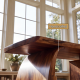 Aelilora Live Edge Waterfall Handcrafted Desk With Drawers - Timberustic Desk With Drawers