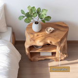 Aelodell Sculpted Frame Handcrafted Bedside Table by Timberustic — handcrafted details