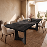 Aelodrin Twin Arch Base Handcrafted Dining Table Black - Timberustic Dining Table