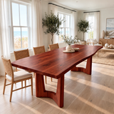 Aelodrin Twin Arch Base Handcrafted Dining Table Mahogany - Timberustic Dining Table