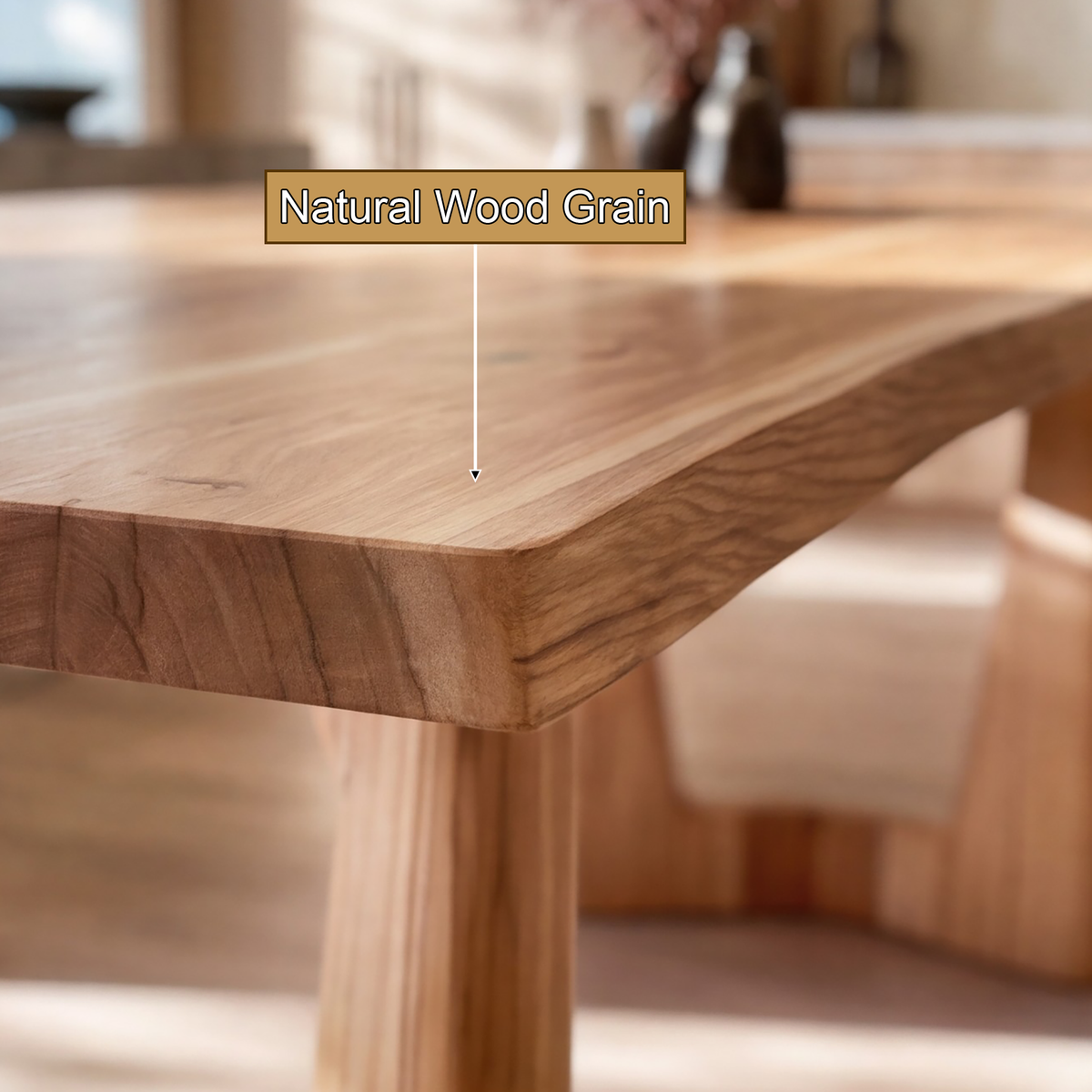 Aelodrin Twin Arch Base Handcrafted Dining Table - Timberustic Dining Table