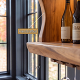 Averique Live Edge Floating Wine Shelf by Timberustic — Handcrafted
