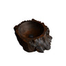 Brontara Rugged Edge Sculpted Handcrafted Vessel Sinks Dark Walnut - Timberustic Vessel Sinks