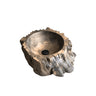 Brontara Rugged Edge Sculpted Handcrafted Vessel Sinks Natural Oak - Timberustic Vessel Sinks