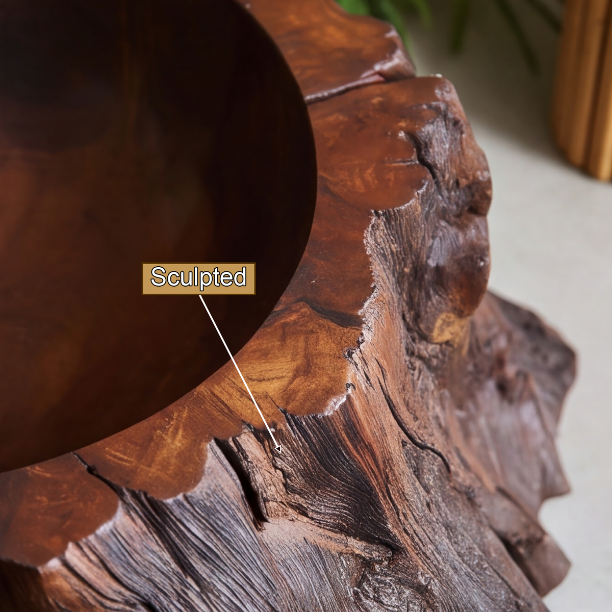 Brontara Rugged Edge Sculpted Handcrafted Vessel Sinks - Timberustic Vessel Sinks