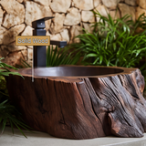 Brontara Rugged Edge Sculpted Handcrafted Vessel Sinks - Timberustic Vessel Sinks