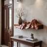Caelridge Sculpted Topographic Mountain Handcrafted Floating Shelf Mahogany - Timberustic Floating Shelf