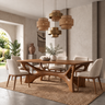 Caelvane Sculpted Branch Base Handcrafted Dining Table Brown - Timberustic Dining Table