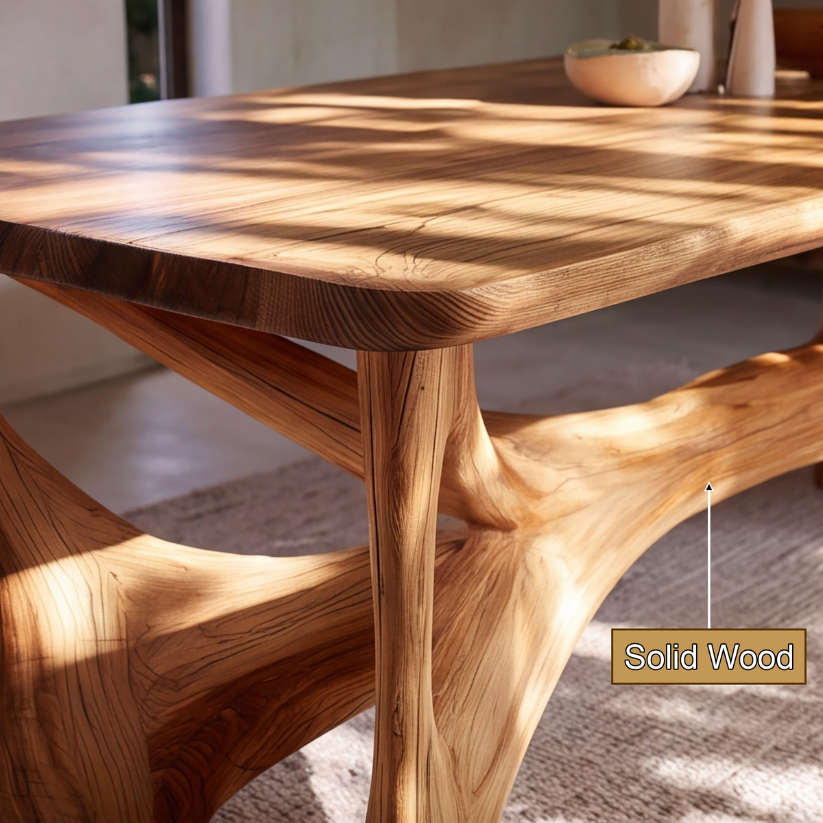 Caelvane Sculpted Branch Base Handcrafted Dining Table - Timberustic Dining Table