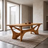 Caelvane Sculpted Branch Base Handcrafted Dining Table Teak - Timberustic Dining Table