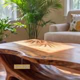 Caelvero Live Edge Sculpted Coffee Table by Timberustic — product detail view 4