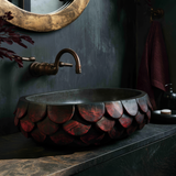 Calythra Layered Petal Handcrafted Vessel Sinks - Timberustic Vessel Sinks
