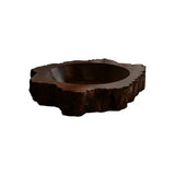 Cortessa Round Bark-Textured Handcrafted Vessel Sinks Dark Walnut - Timberustic Vessel Sinks