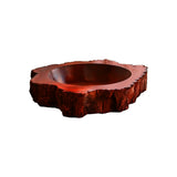Cortessa Round Bark-Textured Handcrafted Vessel Sinks Mahogany - Timberustic Vessel Sinks