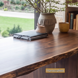 Eldervane Live Edge Branch Base Handcrafted Desk with Drawers - Timberustic Desk With Drawers