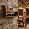 Elvarin Handcrafted Floating Wine Shelf by Timberustic — Brown finish