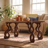 Lyrava Sculpted Loop Leg Handcrafted Coffee Table - Timberustic Coffee Table