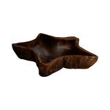 Mirevane Live Edge Sculpted Vessel Sink Dark Walnut - Timberustic Vessel Sinks