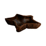 Mirevane Live Edge Sculpted Vessel Sink Dark Walnut - Timberustic Vessel Sinks