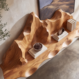 Montavere Sculpted Mountain Landscape Handcrafted Floating Shelf - Timberustic Floating Shelf