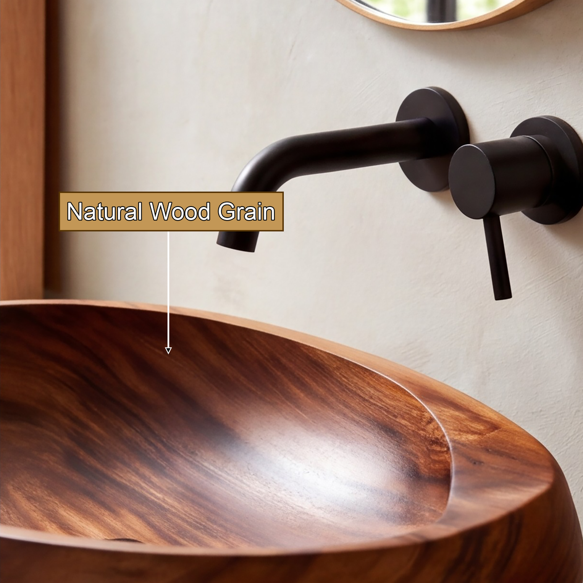 Neroval Sculpted Oval Handcrafted Vessel Sinks - Timberustic Vessel Sinks