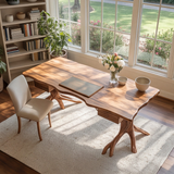 Noravella Sculpted Branch Base Handcrafted Desk with Drawers - Timberustic Desk With Drawers