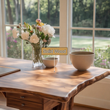 Noravella Sculpted Branch Base Handcrafted Desk with Drawers - Timberustic Desk With Drawers