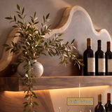 Norevale Contoured Panel Handcrafted Floating Wine Shelf by Timberustic — solid wood detail