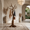 Norilora Twisting Sculpted Tree Coat Rack by Timberustic — Brown finish