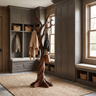 Norilora Twisting Sculpted Tree Coat Rack by Timberustic — Dark Walnut finish