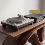 Nororien Sweeping Arch Handcrafted Record Player Stand With Storage - Timberustic Record Player Stand With Storage