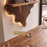 Orelune Live Edge Handcrafted Floating Wine Shelf by Timberustic — handcrafted details
