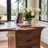 Ororien Sculpted Tree Branch Handcrafted Desk With Drawers by Timberustic — product detail view 4