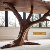 Ororien Sculpted Tree Branch Handcrafted Desk With Drawers by Timberustic — handcrafted details