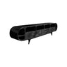 Rovaro Rounded Silhouette Handcrafted TV Console Black - Timberustic TV Console