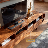 Rovaro Rounded Silhouette Handcrafted TV Console - Timberustic TV Console