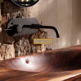 Sylavyn Sculpted Slab Handcrafted Floating Bathroom Vanity with Integrated Sink - Timberustic Floating Bathroom Vanity with Integrated Sink