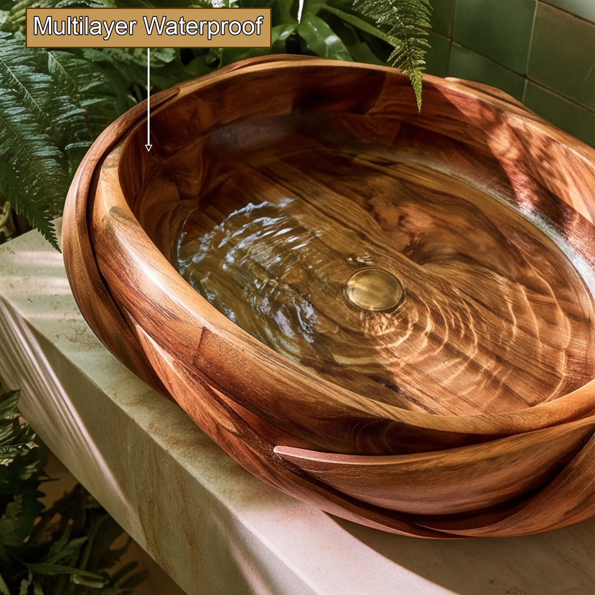 Sylemere Interwoven Sculpted Handcrafted Vessel Sinks - Timberustic Vessel Sinks