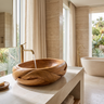 Sylemere Interwoven Sculpted Handcrafted Vessel Sinks Teak - Timberustic Vessel Sinks