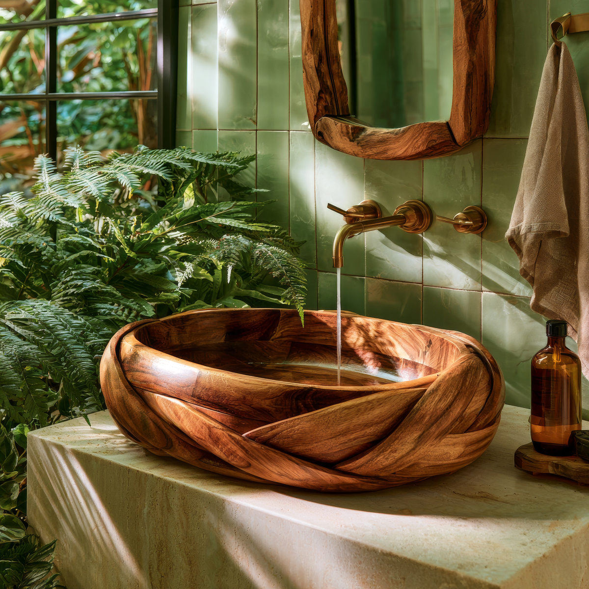 Sylemere Interwoven Sculpted Handcrafted Vessel Sinks - Timberustic Vessel Sinks