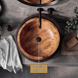 Sylirell Sculpted Oval Ring Handcrafted Vessel Sinks - Timberustic Vessel Sinks