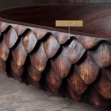 Sylivale Sculpted Scale Pattern Handcrafted Vessel Sinks - Timberustic Vessel Sinks